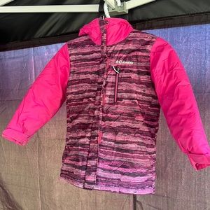 Columbia winter coat girls size xs pink